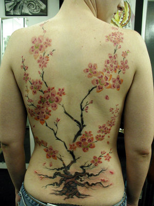 Cherry Blossom Tattoo Design